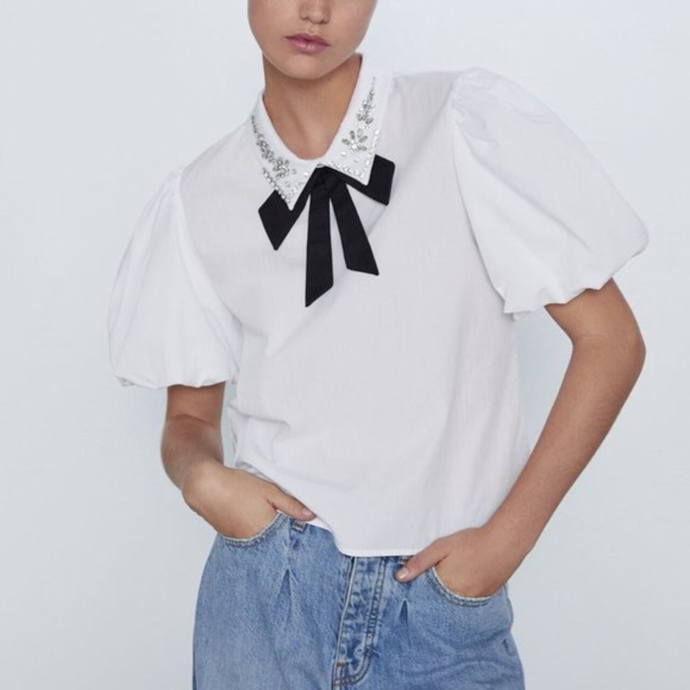 Zara Poplin Blouse